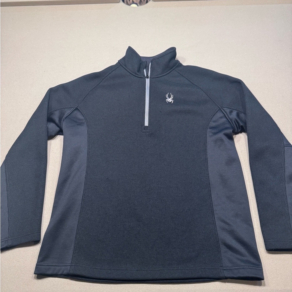 Spyder Black Outbound Half Zip Sweater